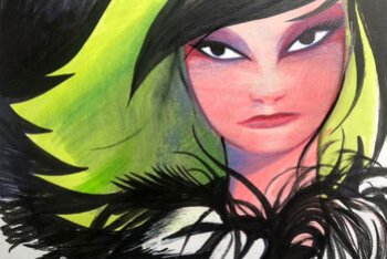 Phyllis Gabor detta Pizza delle Misfits nella versione cartone animato di Jem e le Holograms, disegnata da Alessandro Baronciani