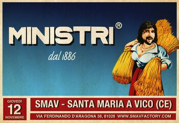 La locandina del concerto dei Ministri allo Smav