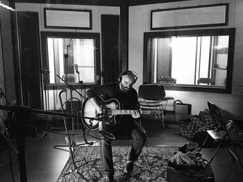 in studio...