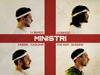 I Ministri dentro una bandiera sarda