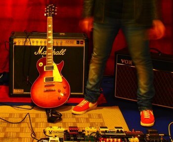 Jim Marshall and Les Paul