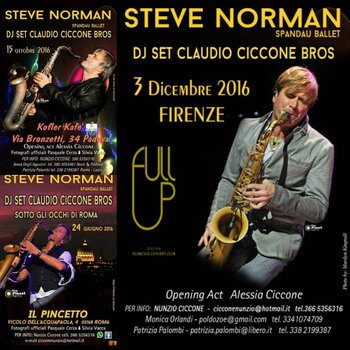 Pop Up Tour Of Italy: Steve Norman degli Spandau Ballet e Dj Claudio Ciccone Bros.