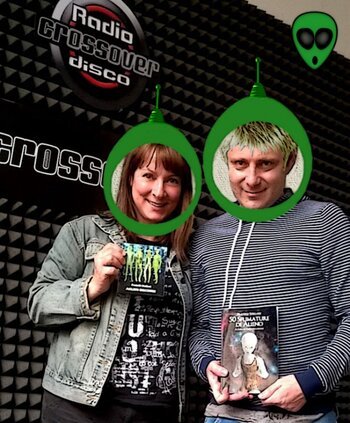 DJoNemesis with DJ Angyelle at Radio Crossover Disco, Turin.