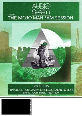 AUDIOgraffiti | Mojo Man Jam Flyer