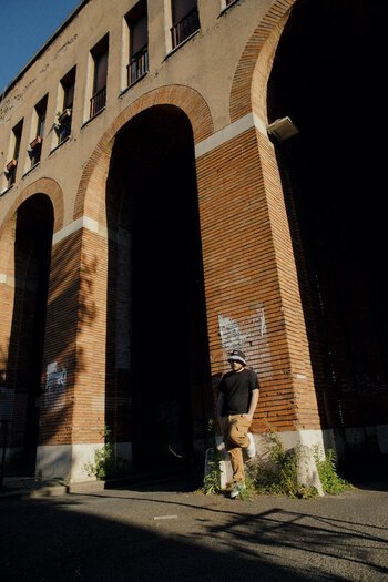 Esseho nel quartiere Ostiense, la sua zona. Foto di Ilaria Ieie
