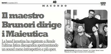 Il maestro Brunori dirige i Maieutica
