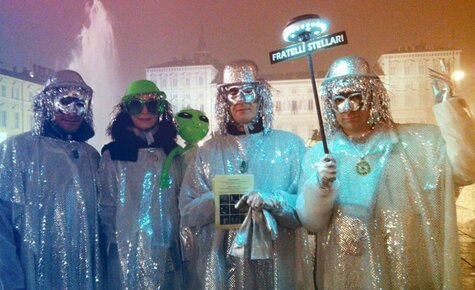 DJoNemesis and Fratelli Stellari: Street Show in Turin, 2016.