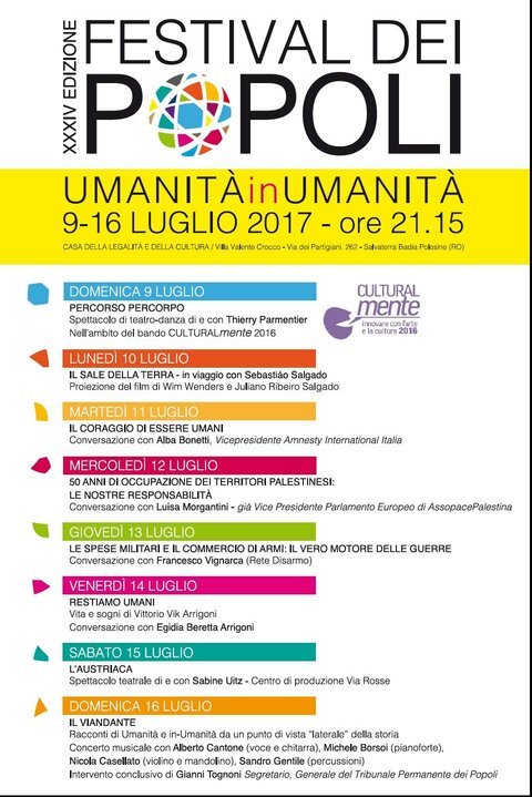 Alberto Cantone al festival dei Popoli