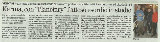 Il Giornale di Vicenza 7 Gennaio 2018