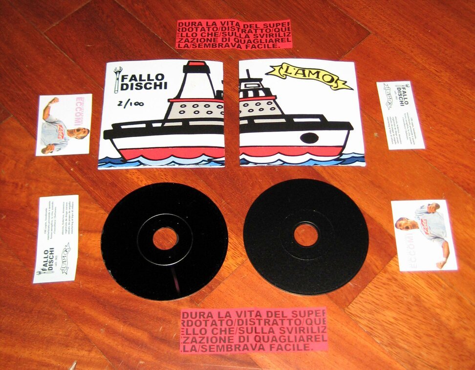 cd3-002, L'AMO - self-titled; cd 3" - 100 copie, handmade.