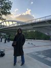 Ditonellapiaga sotto il Ponte della Musica, luogo dell'intervista - foto di Giorgia Nicchiarelli